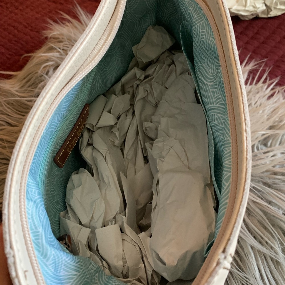 The Sak Authentic leather handbag off white / egg shell - Picture 3 of 5